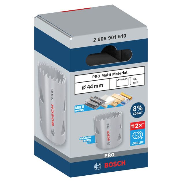 Коронка PRO Multi Material 44 мм с резьбой BOSCH, фото , изображение 2 | SNABZHENIE.com.ua