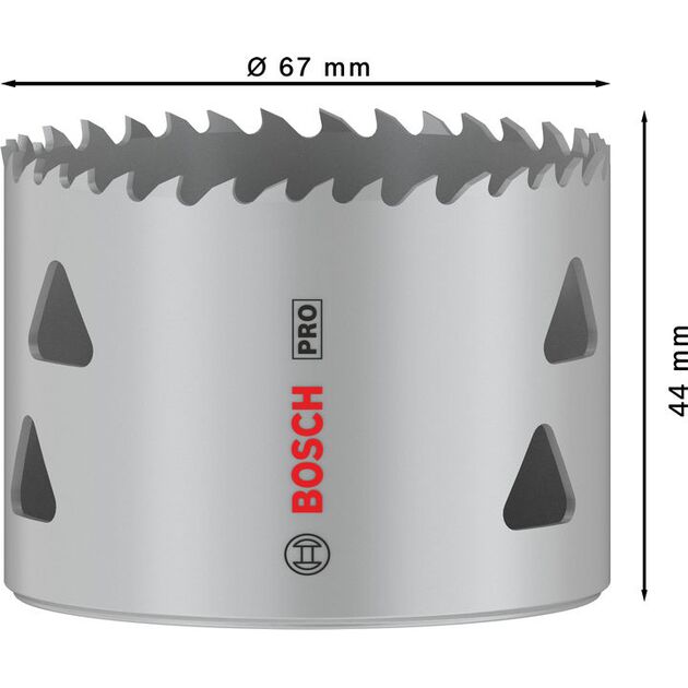 Коронка PRO Multi Material, 67 мм, з різьбою BOSCH, фото , зображення 3 | SNABZHENIE.com.ua