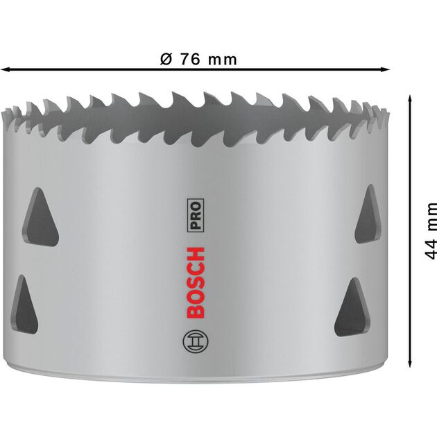 Коронка BOSCH PRO Multi Material 76 мм с резьбой, фото , изображение 3 | SNABZHENIE.com.ua