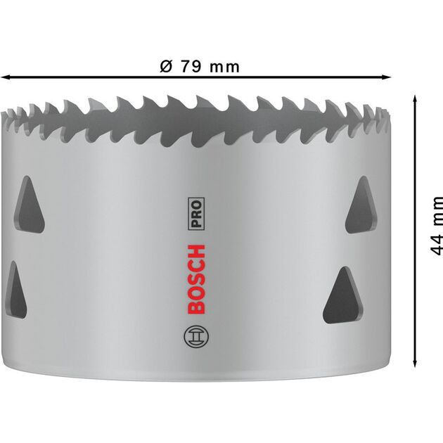 Коронка PRO Multi Material 79 мм с резьбой BOSCH, фото , изображение 3 | SNABZHENIE.com.ua