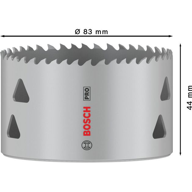 Коронка BOSCH PRO Multi Material, 83 мм, с резьбой, фото , изображение 3 | SNABZHENIE.com.ua