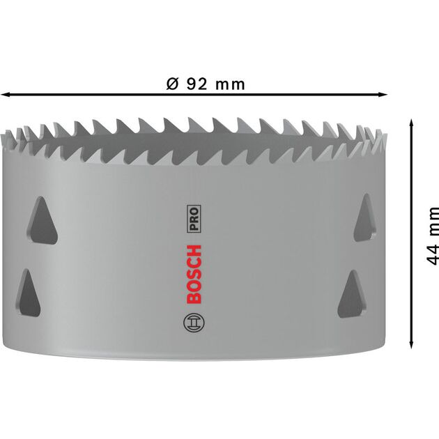 Коронка BOSCH PRO Multi Material, 92 мм, с резьбой, фото , изображение 3 | SNABZHENIE.com.ua