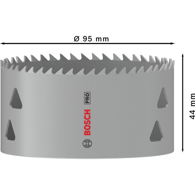 Коронка BOSCH PRO Multi Material, 95 мм, с резьбой, фото , изображение 3 | SNABZHENIE.com.ua