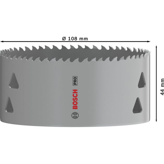 Коронка Bosch PRO Multi Material 108 мм с резьбой, фото , изображение 3 | SNABZHENIE.com.ua