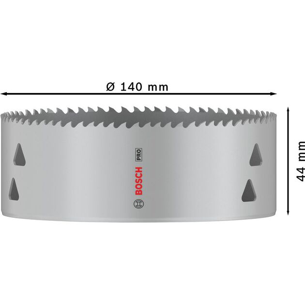 Коронка PRO Multi Material BOSCH 140 мм с резьбой, фото , изображение 3 | SNABZHENIE.com.ua