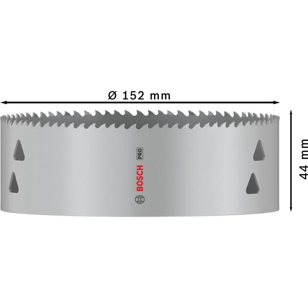 Коронка PRO Multi Material, 152 мм, с резьбой BOSCH, фото , изображение 3 | SNABZHENIE.com.ua