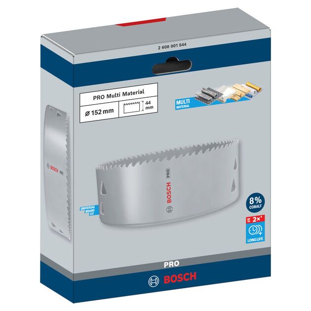 Коронка PRO Multi Material, 152 мм, с резьбой BOSCH, фото , изображение 2 | SNABZHENIE.com.ua