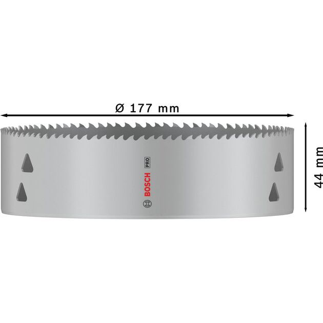 Коронка PRO Multi Material, 177 мм, с резьбой BOSCH, фото , изображение 3 | SNABZHENIE.com.ua