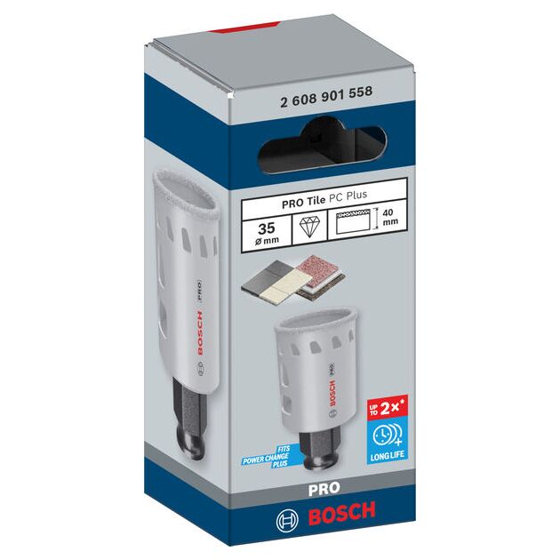 Коронка PRO Tile PC Plus, 35 мм, HS BOSCH, фото , зображення 2 | SNABZHENIE.com.ua