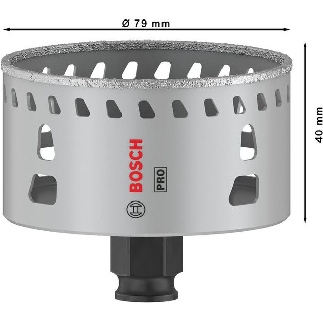Коронка PRO Tile PC Plus, 79 мм, HS BOSCH, фото , зображення 3 | SNABZHENIE.com.ua