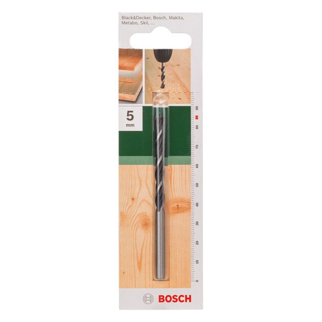Спиральное сверло по дереву 5,0 мм, длина 85 мм BOSCH (2609255202), фото , изображение 2 | SNABZHENIE.com.ua