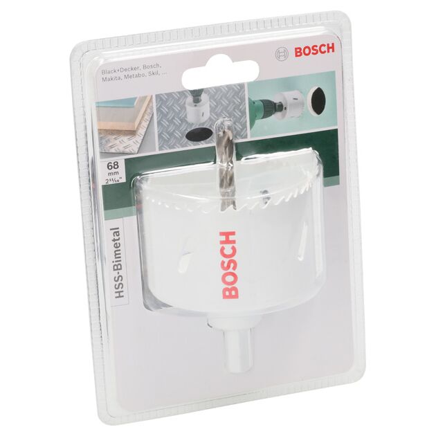 Біметалеві коронки BOSCH, швидкорізальна сталь, діаметр 68 мм, фото , изображение 2 | SNABZHENIE.com.ua