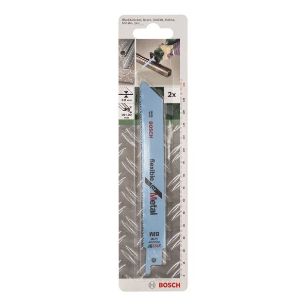 Полотно ножовочное Bimetall S 922 BF Flexible для металла BOSCH, фото , изображение 2 | SNABZHENIE.com.ua