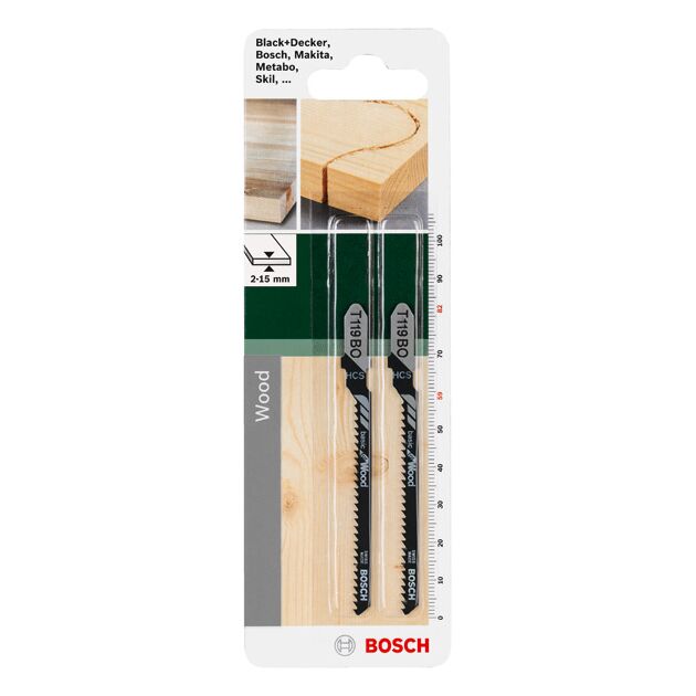 Полотно HCS T 119 BO Basic для лобзиков BOSCH по дереву, фото , изображение 2 | SNABZHENIE.com.ua