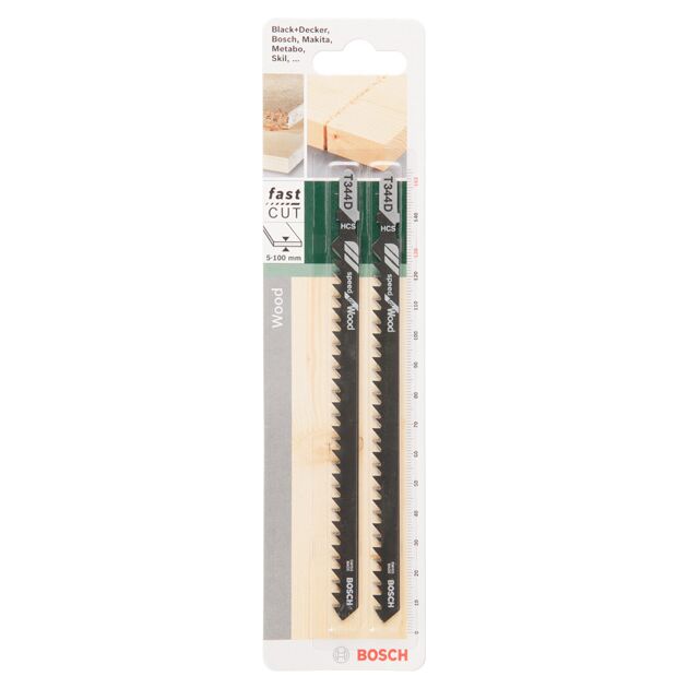 Полотно для лобзиков HCS T 344 D Speed for Wood BOSCH, фото , изображение 2 | SNABZHENIE.com.ua