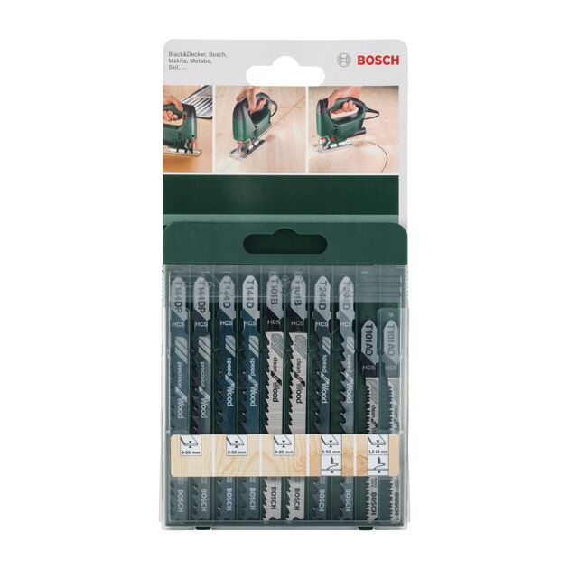Набор полотен для лобзиков, 10 шт., T 144 D, T 244 D, T 101 B, T 101 AO, T 144 DP, BOSCH, фото , изображение 2 | SNABZHENIE.com.ua