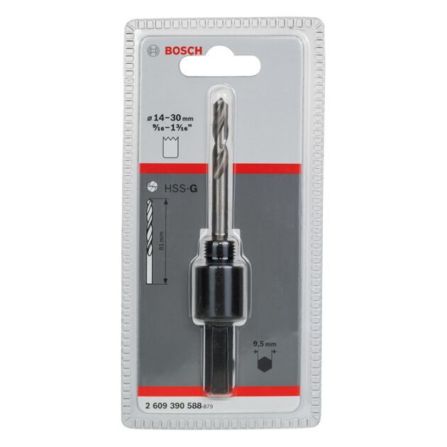 Переходник 6-гранный 3/8" для коронок 14-30 мм BOSCH, фото , изображение 2 | SNABZHENIE.com.ua