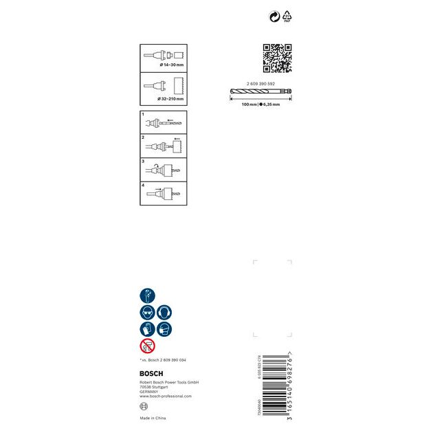 Адаптер шестигранный BOSCH, 14-210 мм, фото , изображение 4 | SNABZHENIE.com.ua