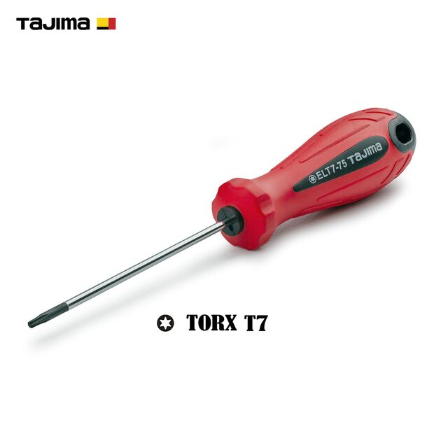 Отвертка TORX T7 TAJIMA ELT7-75 x 2,5 x 158 мм, магнитная (1301-0924), фото  | SNABZHENIE.com.ua