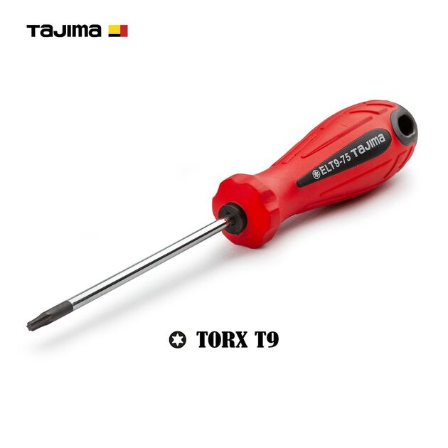 Отвертка TORX T9 TAJIMA ELT9-75 x 3,2 x 158 мм, магнитная (1301-0926), фото  | SNABZHENIE.com.ua