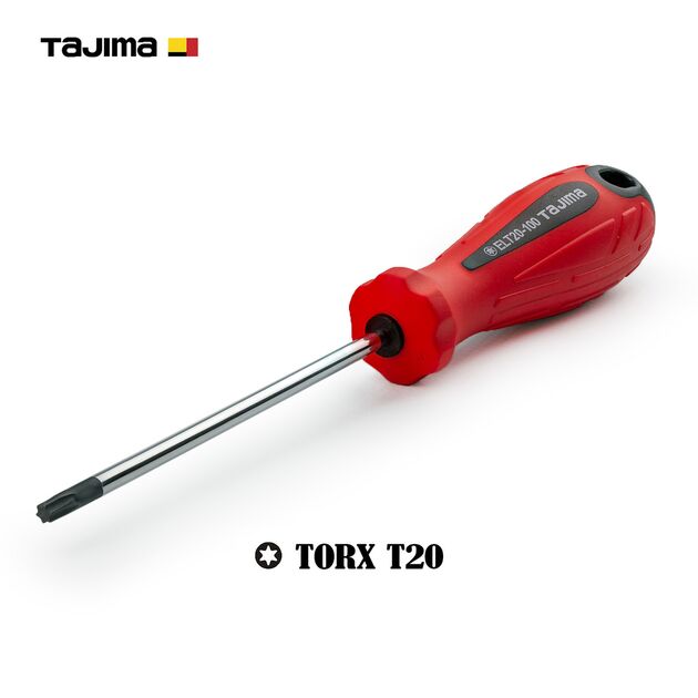 Отвертка TORX T20 TAJIMA ELT20-100 x 4 x 200 мм, магнитная (1301-0929), фото  | SNABZHENIE.com.ua