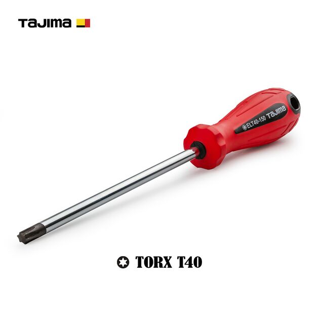 Отвертка TORX T40 TAJIMA ELT40-150 x 6,5 x 260 мм, магнитная (1301-0933), фото  | SNABZHENIE.com.ua