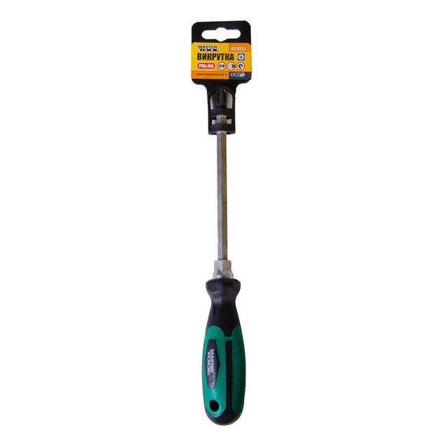 Отвёртка крестовая MASTERTOOL РН3х150 мм усиленная, фото , изображение 2 | SNABZHENIE.com.ua