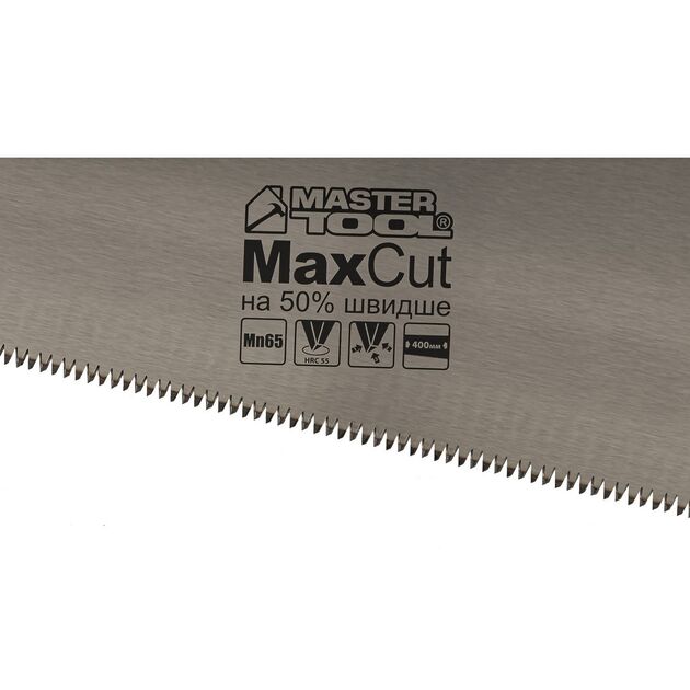 Ножовка MASTERTOOL 400 мм 7TPI каленый зуб 3-D заточка 14-2040, фото , изображение 2 | SNABZHENIE.com.ua