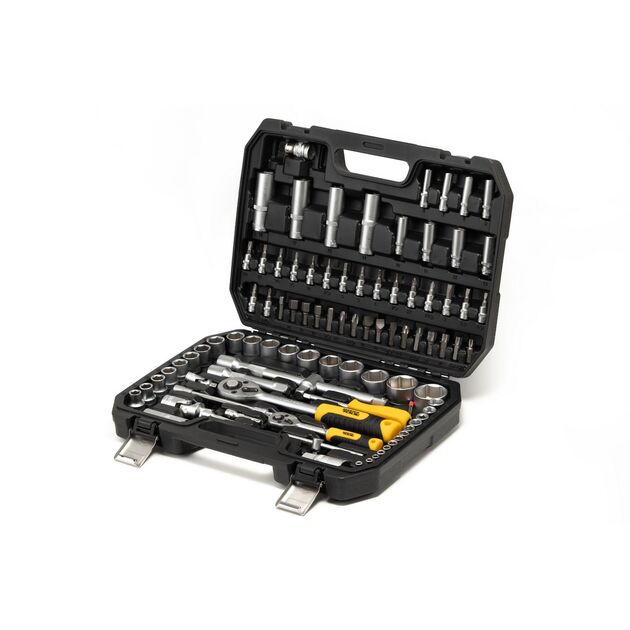 Набор ключей и насадок MASTERTOOL CrV 1/4 и 1/2, 94 шт, 78-5094, фото  | SNABZHENIE.com.ua