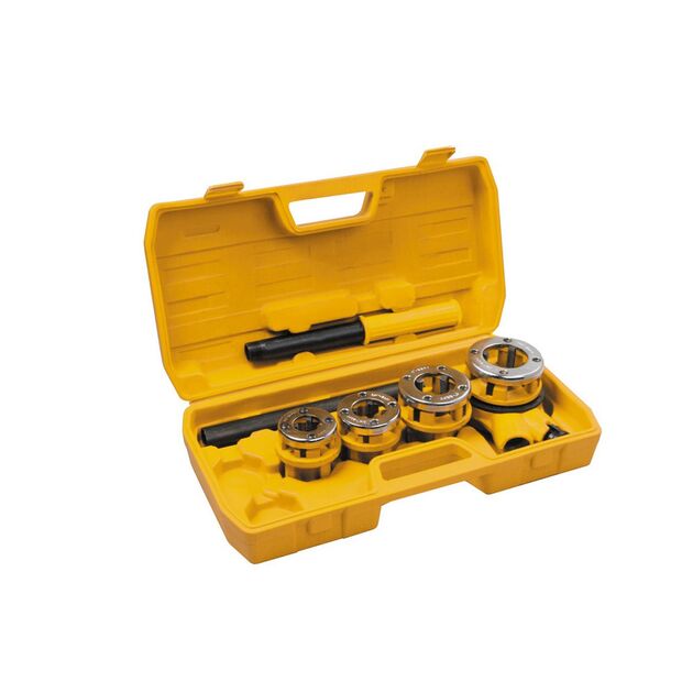 Набір плашок для нарізання різьби MASTERTOOL ½/¾/1/1¼ 4 ел 14-1403, фото  | SNABZHENIE.com.ua