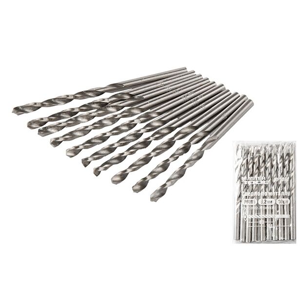 Сверло для металу MASTERTOOL Р6М5 6.2 мм біле 10-1062, фото  | SNABZHENIE.com.ua