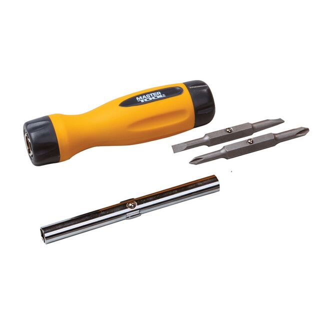 Отвертка MASTERTOOL 4-в-1 PH1-PH2/SL5-SL6 75 мм 40-0516, фото  | SNABZHENIE.com.ua