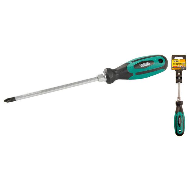 Отвёртка крестовая MASTERTOOL РН2х150 мм усиленная, фото  | SNABZHENIE.com.ua