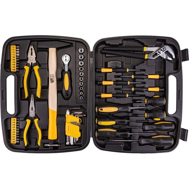 Набор инструментов MASTERTOOL 57 элементов 78-0357, фото , изображение 2 | SNABZHENIE.com.ua