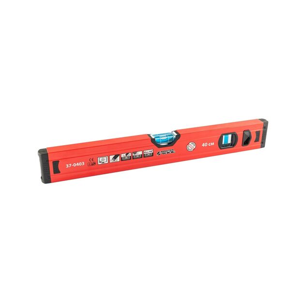 Уровень MASTERTOOL 40 см 2 капсулы 0.5 мм, фрезерованная поверхность, фото  | SNABZHENIE.com.ua