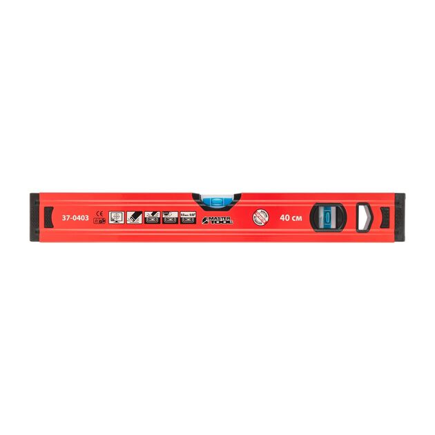Уровень MASTERTOOL 40 см 2 капсулы 0.5 мм, фрезерованная поверхность, фото , изображение 2 | SNABZHENIE.com.ua