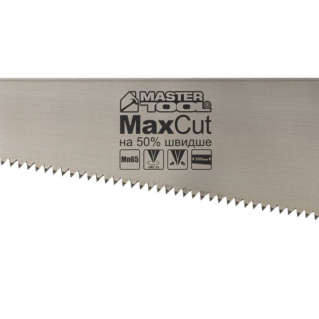 Ножовка столярная MASTERTOOL 500 мм 4TPI MAX CUT каленый зуб 14-2650, фото , изображение 2 | SNABZHENIE.com.ua