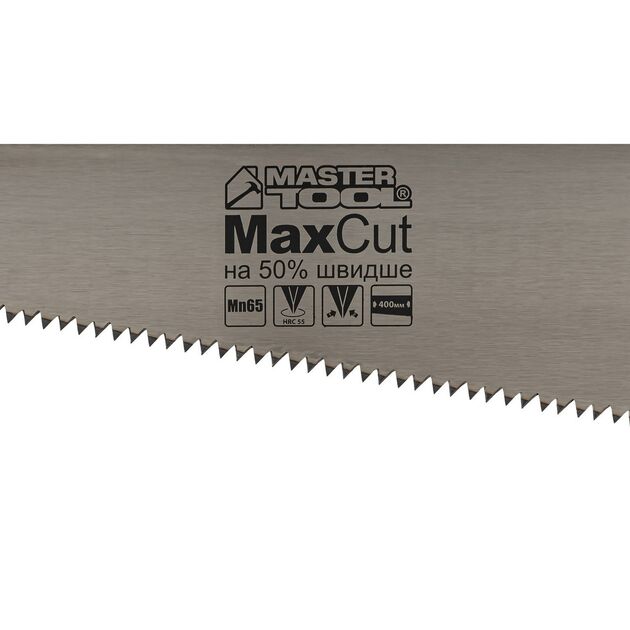 Ножовка столярная MASTERTOOL 400 мм 4TPI MAX CUT, каленый зуб 14-2640, фото , изображение 2 | SNABZHENIE.com.ua