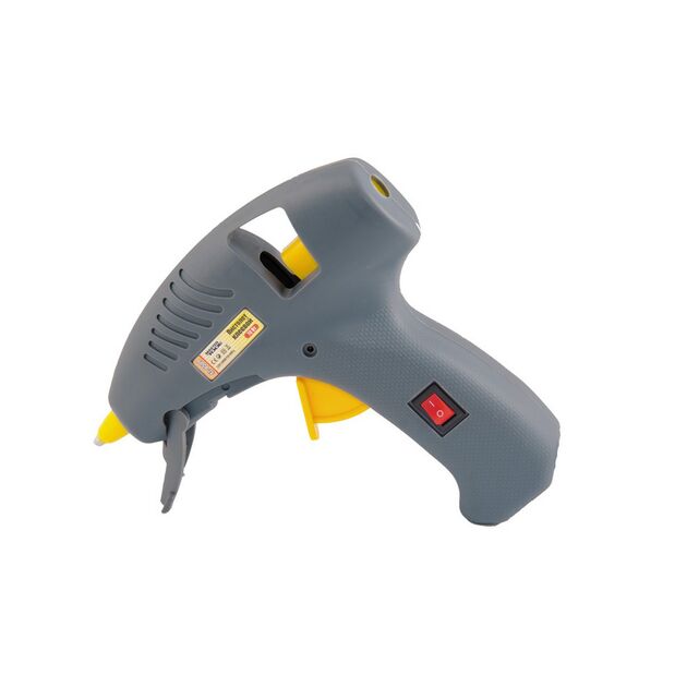 Пістолет клейовий MASTERTOOL Ø7.2 мм 70 Вт 6-10 г/мин Капля-Стоп з вимикачем 42-0509, фото  | SNABZHENIE.com.ua