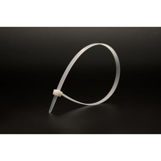 Хомут пластиковый MASTERTOOL 4.8х300 мм белый 100 шт 20-1815, фото , изображение 2 | SNABZHENIE.com.ua