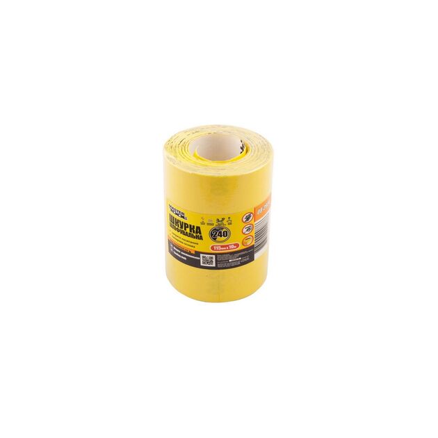 Шкурка шлифовальная MASTERTOOL Р240 115 мм 10 м 08-2924, фото  | SNABZHENIE.com.ua
