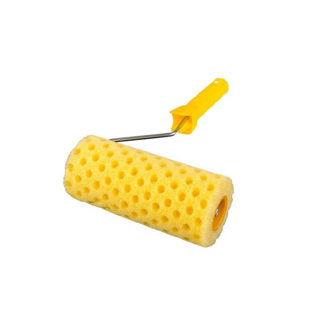 Валик малярный структурный MASTERTOOL Moltopren Decor Горох 80/180 мм Ø 6 мм с ручкой 92-6203, фото , изображение 2 | SNABZHENIE.com.ua