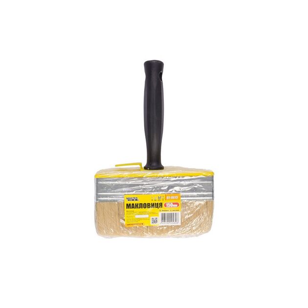 Макловица MASTERTOOL 150х50х45 мм натуральная щетина с пластиковой ручкой, фото , изображение 2 | SNABZHENIE.com.ua