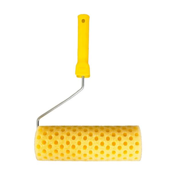Валик малярный структурный MASTERTOOL Moltopren Decor Горох 80/230 мм Ø 6 мм с ручкой 92-6204, фото  | SNABZHENIE.com.ua