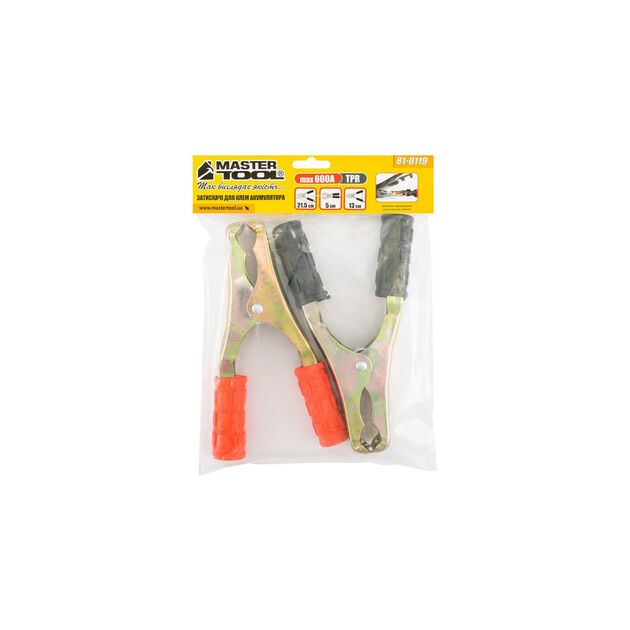 Зажим для аккумуляторных клемм MASTERTOOL 21.5 см 81-0119, фото , изображение 2 | SNABZHENIE.com.ua
