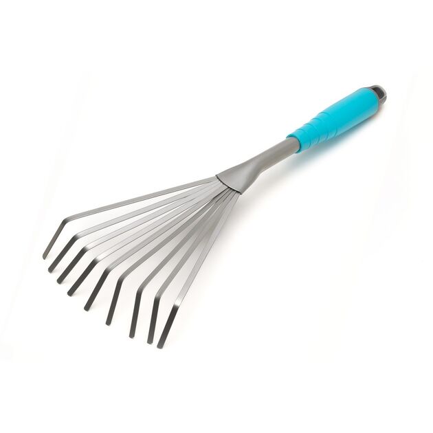 Грабли веерные MASTERTOOL, пластиковая ручка, 9 зубьев, 400х135 мм, фото  | SNABZHENIE.com.ua