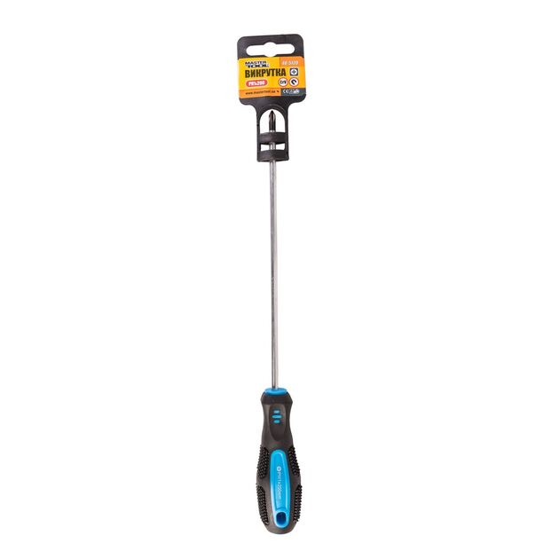 Отвёртка крестовая MASTERTOOL РН1 200 мм 48-5120, фото , изображение 2 | SNABZHENIE.com.ua