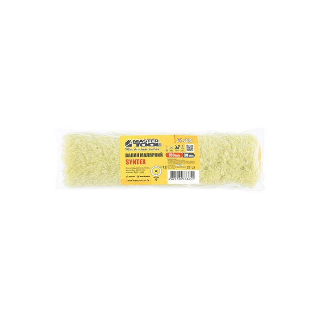 Валик малярный MASTERTOOL Sintex 30/150/12 мм Ø 6 мм, фото , изображение 3 | SNABZHENIE.com.ua
