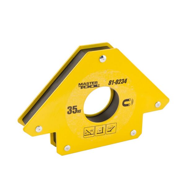 Магніт для зварки MASTERTOOL 35 кг 45°/90°/135° 81-0234, фото , зображення 2 | SNABZHENIE.com.ua