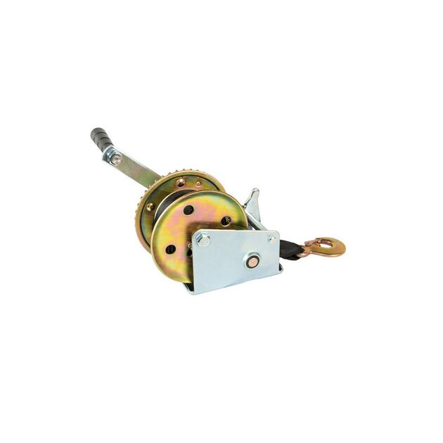 Лебідка барабанна MASTERTOOL 454 кг ремінь 8 м 86-8245, фото , зображення 2 | SNABZHENIE.com.ua